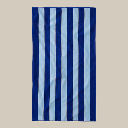 Large Organic Cotton Striped Beach Towel
