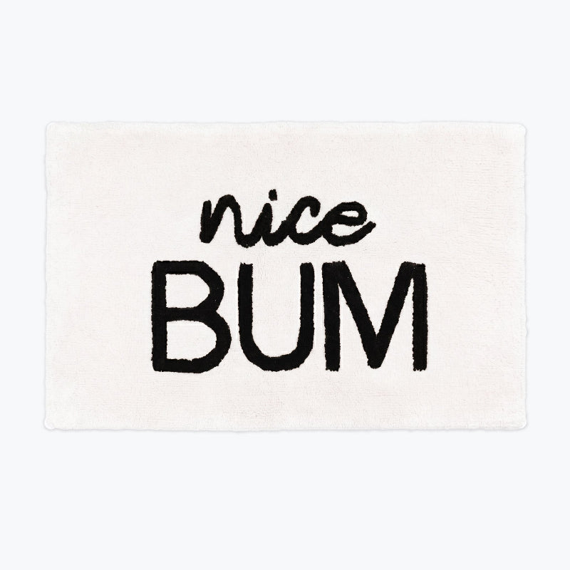 Nice Bum Bath Mat - Funny Slogan Bathroom Mats