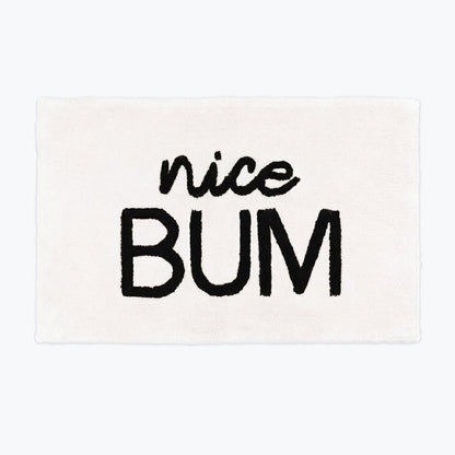 Nice Bum Bath Mat - Funny Slogan Bathroom Mats