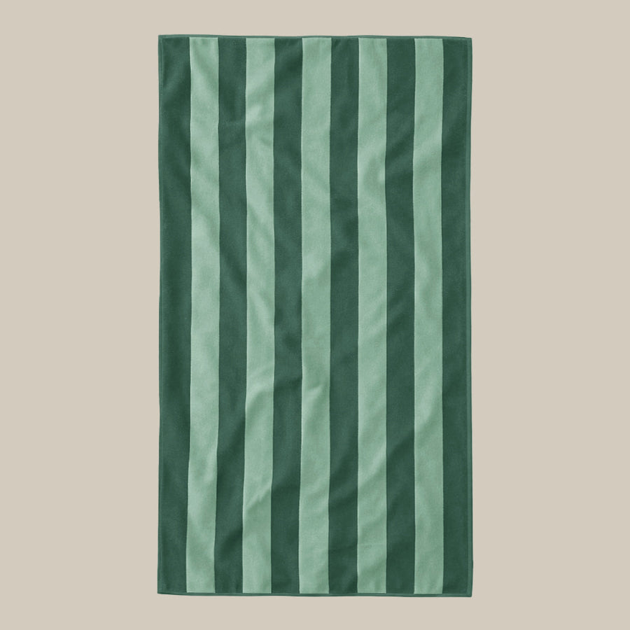 Large Organic Cotton Striped Beach Towel