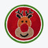 Fun Christmas bath mat with Rudolph the red nose reindeer on.