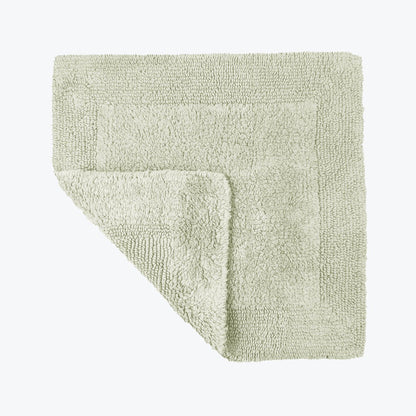 Sage green small square bath mat