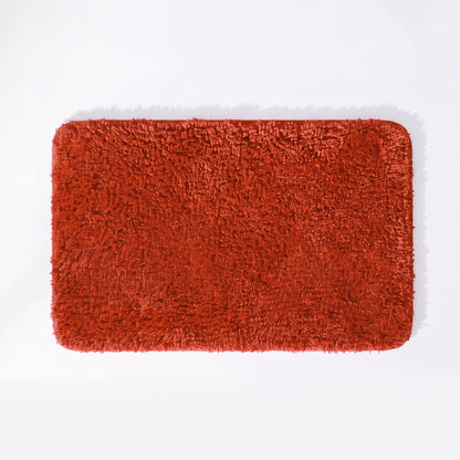 Terracotta Microfibre Bath Mat - Premium Bathroom Rug
