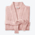Blush pink spa waffle bathrobe, cosy lightweight bath dressing gown, soft and absorbent.