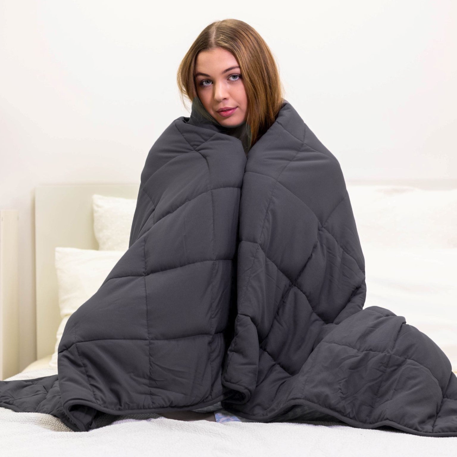 Weighted blanket to aid sleep
