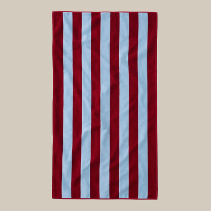 Large Organic Cotton Striped Beach Towel