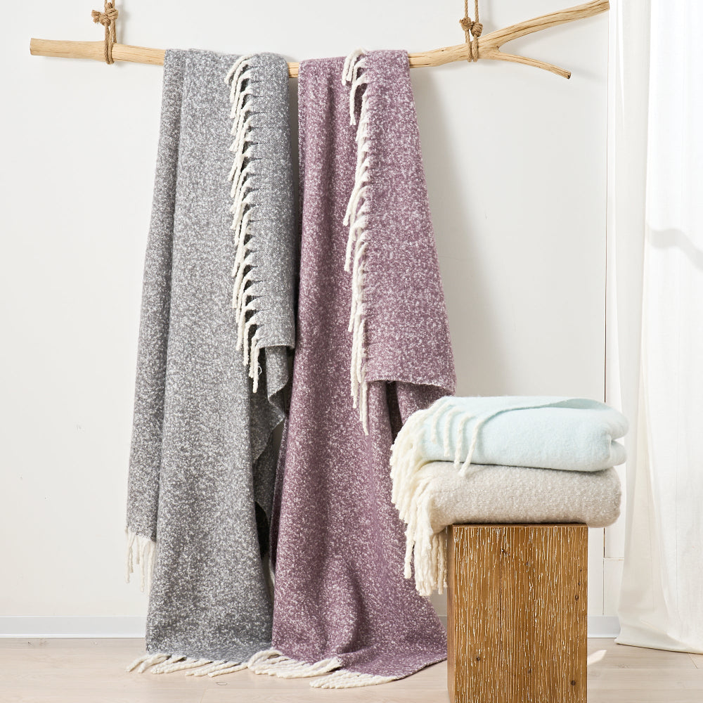 aisling faux mohair throw