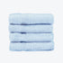 Baby Blue Egyptian Towels 4pk Face Cloths Set- Premium Zero Twist Cotton Flannels