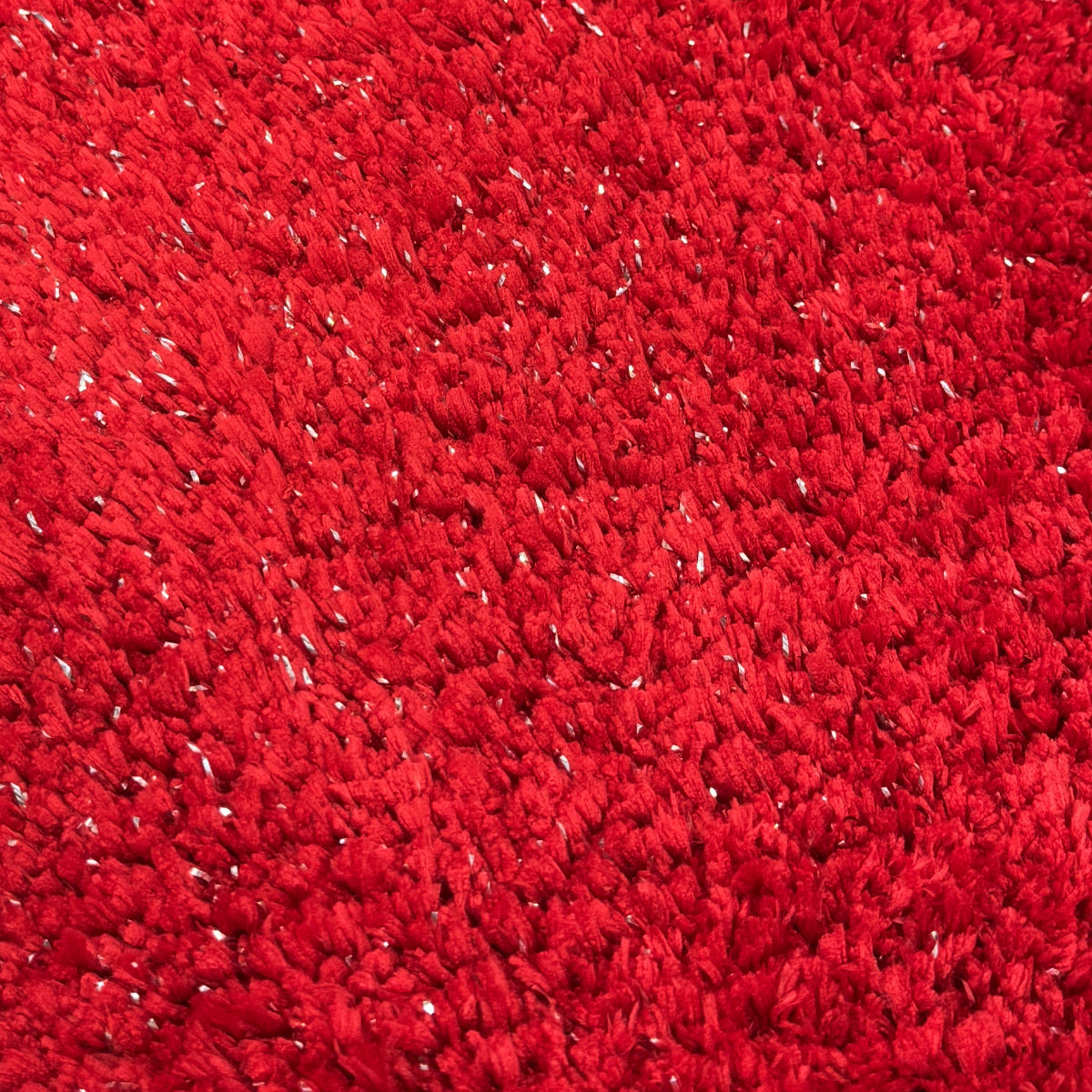 Red sparkle shower mat, small bath mat with non slip back.