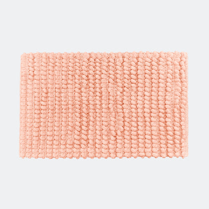 Pink bobble bath mat for the bathroom with non slip back.