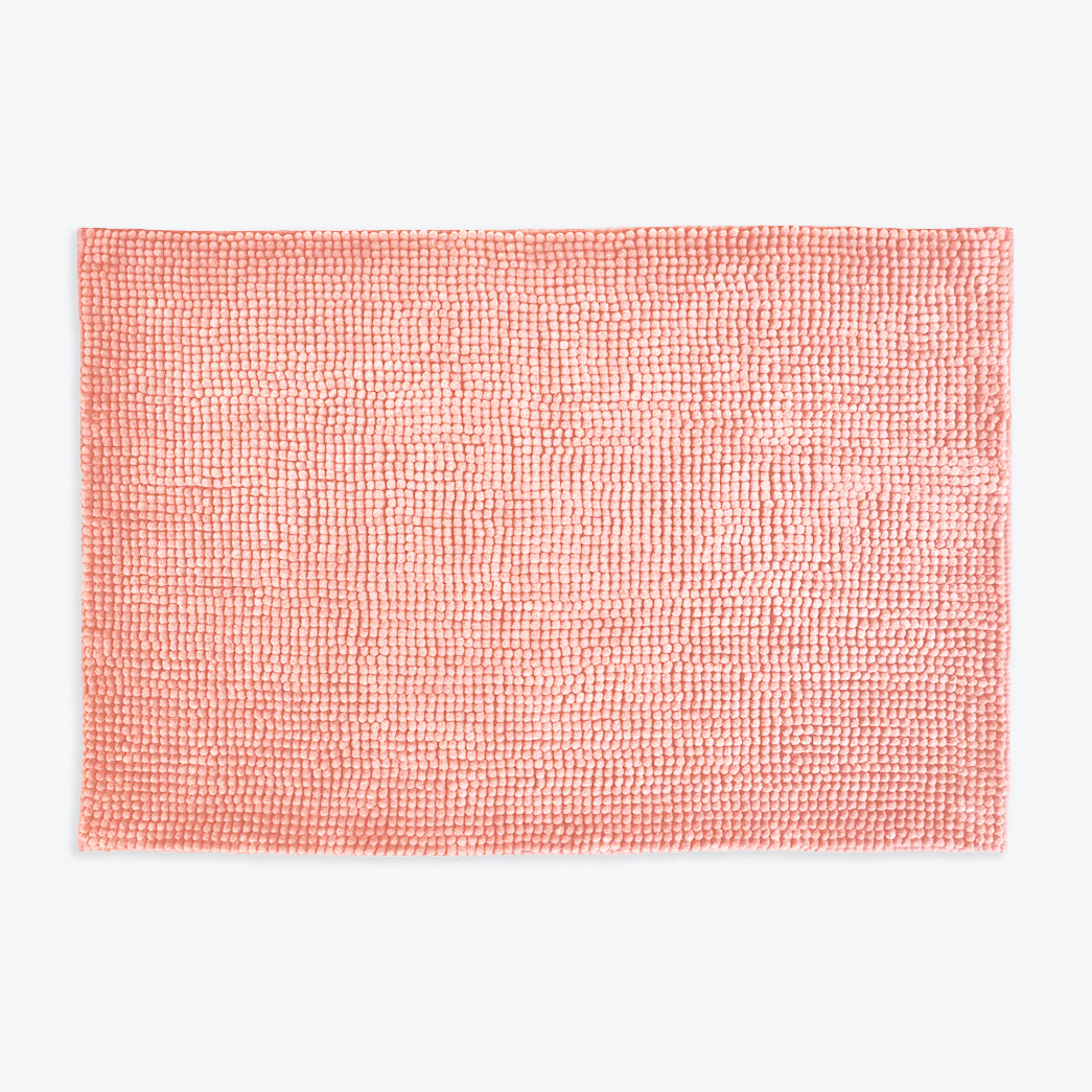 Blush pink bath mats, non slip