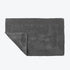 Dark grey Reversible Cotton Large Bath Mat - Luxury Thick Bathmat