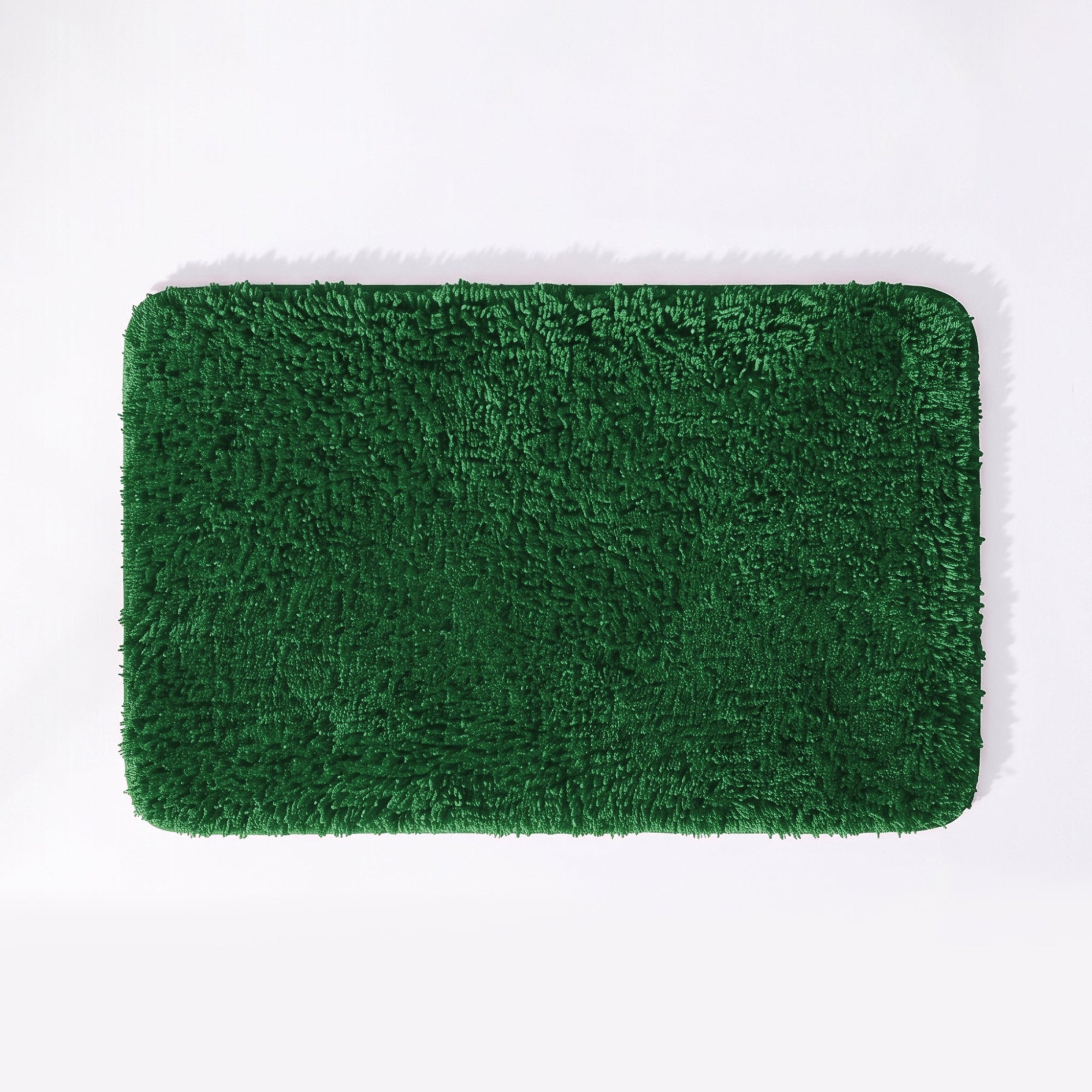Dark Green Microfibre Bath Mat - Premium Bathroom Rug