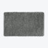 Dark grey thick bath mat with luxury bobble texture. Super soft and absorbent washable rug.