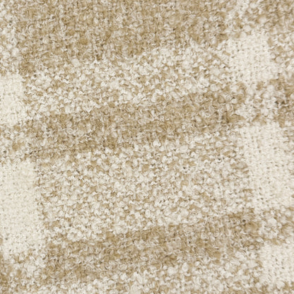 Soft Chenille throw blanket in neutral beige colour.
