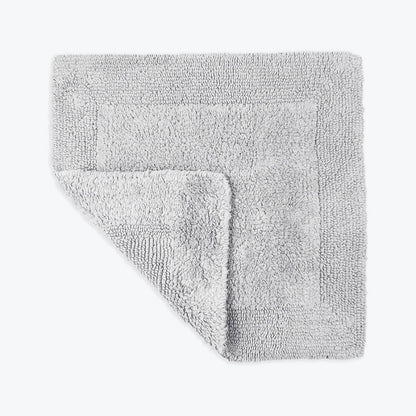 Dove grey square bath mat