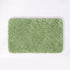 Fern sage green bathroom rug made from microfibre, with non slip backing.