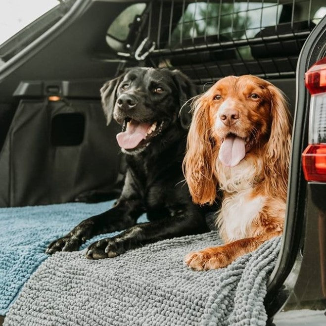 Chenille mats, perfect for pets. 