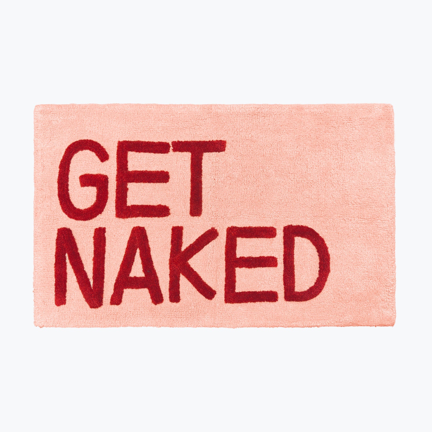Get Naked Slogan Bath Mat