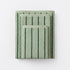 Striped bathroom towels in sage green and dark green colours - timeless pin stripe pattern.