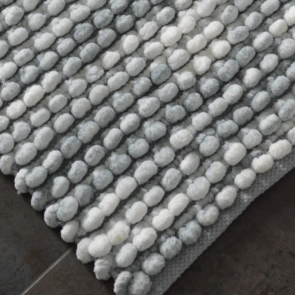 chunky bobble plush bathroom mats