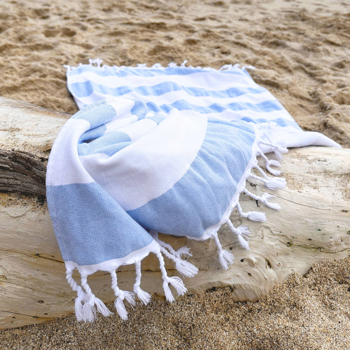 Cabana Striped Beach Towels in Turkish Hammam style.