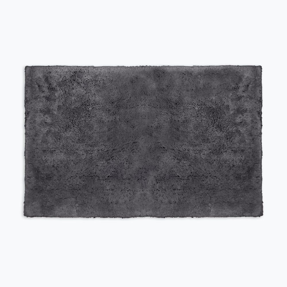 Charcoal grey cotton bath mats, luxury deep pile hotel style bathmats.