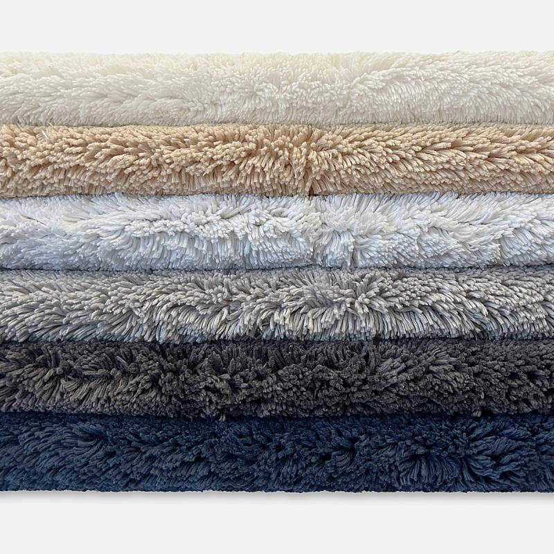 Deep pile bath mats, 100% cotton hotel style.