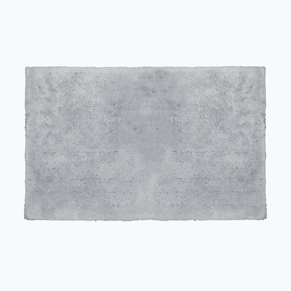 grey cotton bath mat, super thick and luxuriously soft. Bath mat sale.