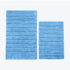 Cornish Blue two piece bath mat set.