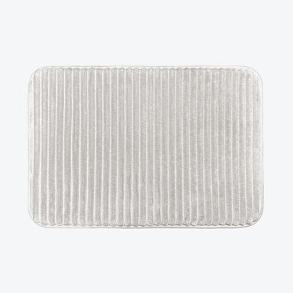 Non slip memory foam bath mat, small - light grey.