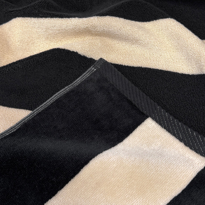 Large Organic Cotton Striped Beach Towel