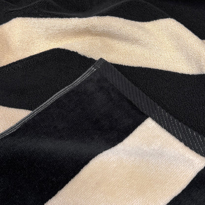Large Organic Cotton Striped Beach Towel