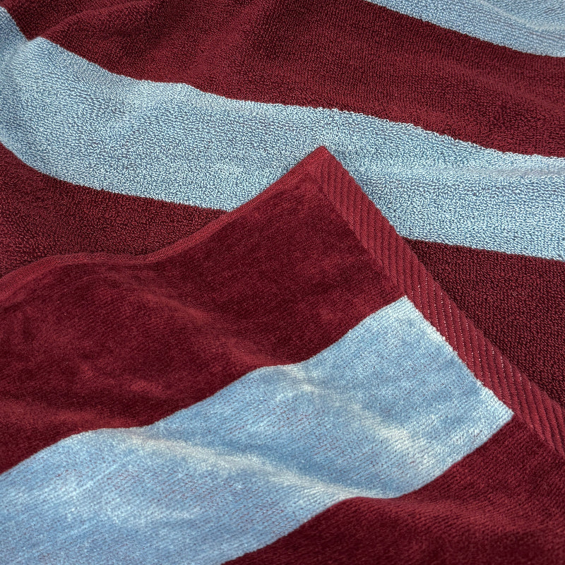 Large Organic Cotton Striped Beach Towel
