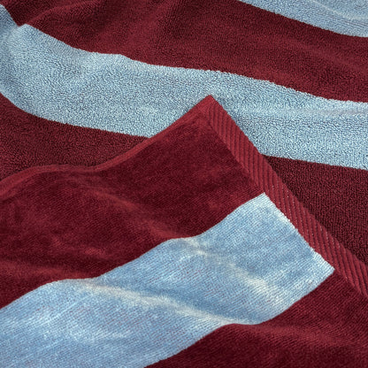 Large Organic Cotton Striped Beach Towel