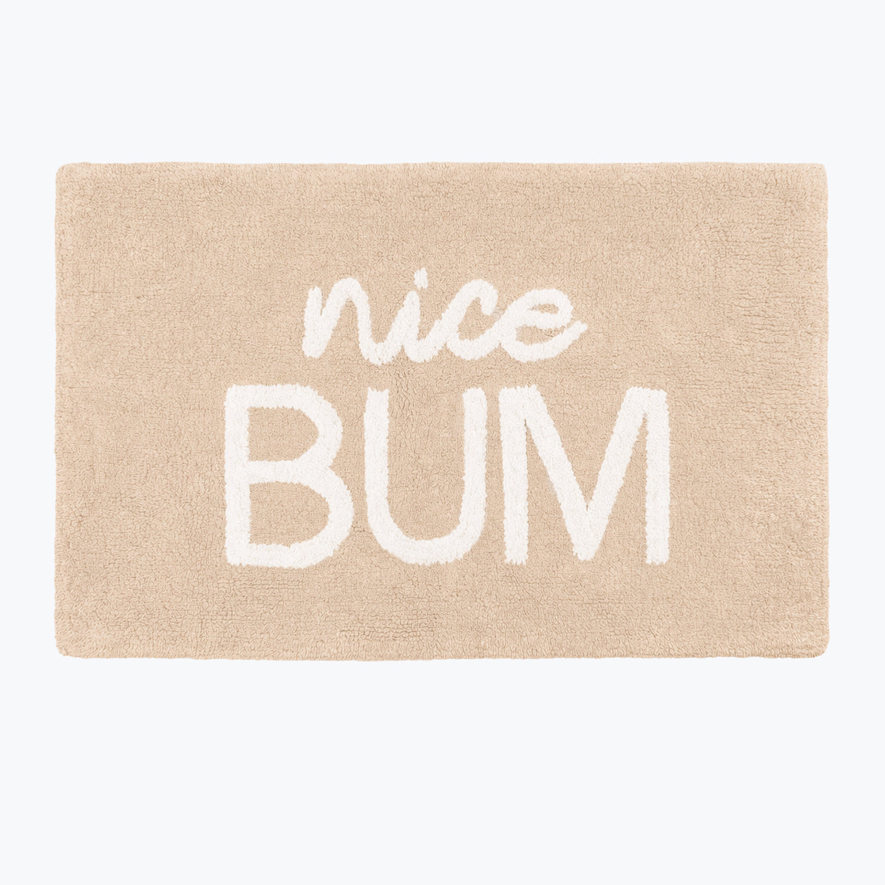 Nice Bum Slogan Bath Mat