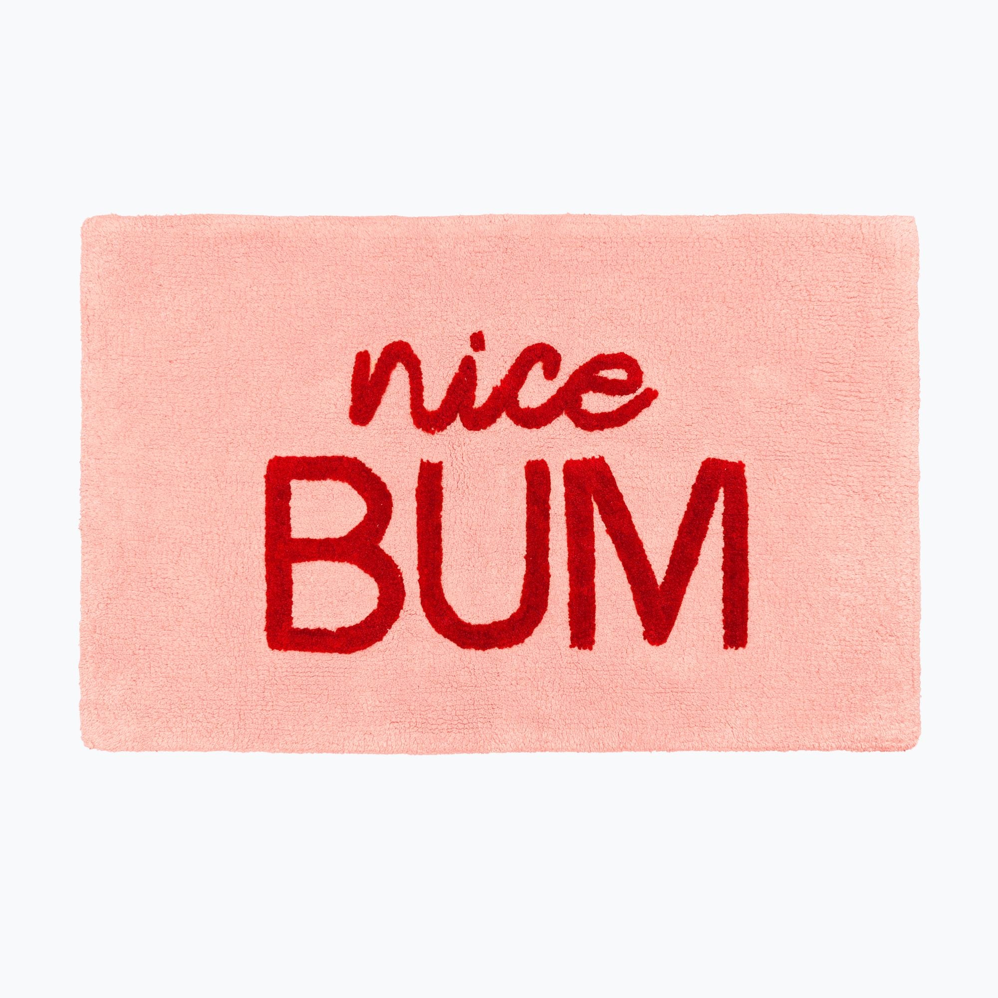 Nice Bum Slogan Bath Mat