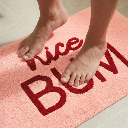 Nice Bum Slogan Bath Mat