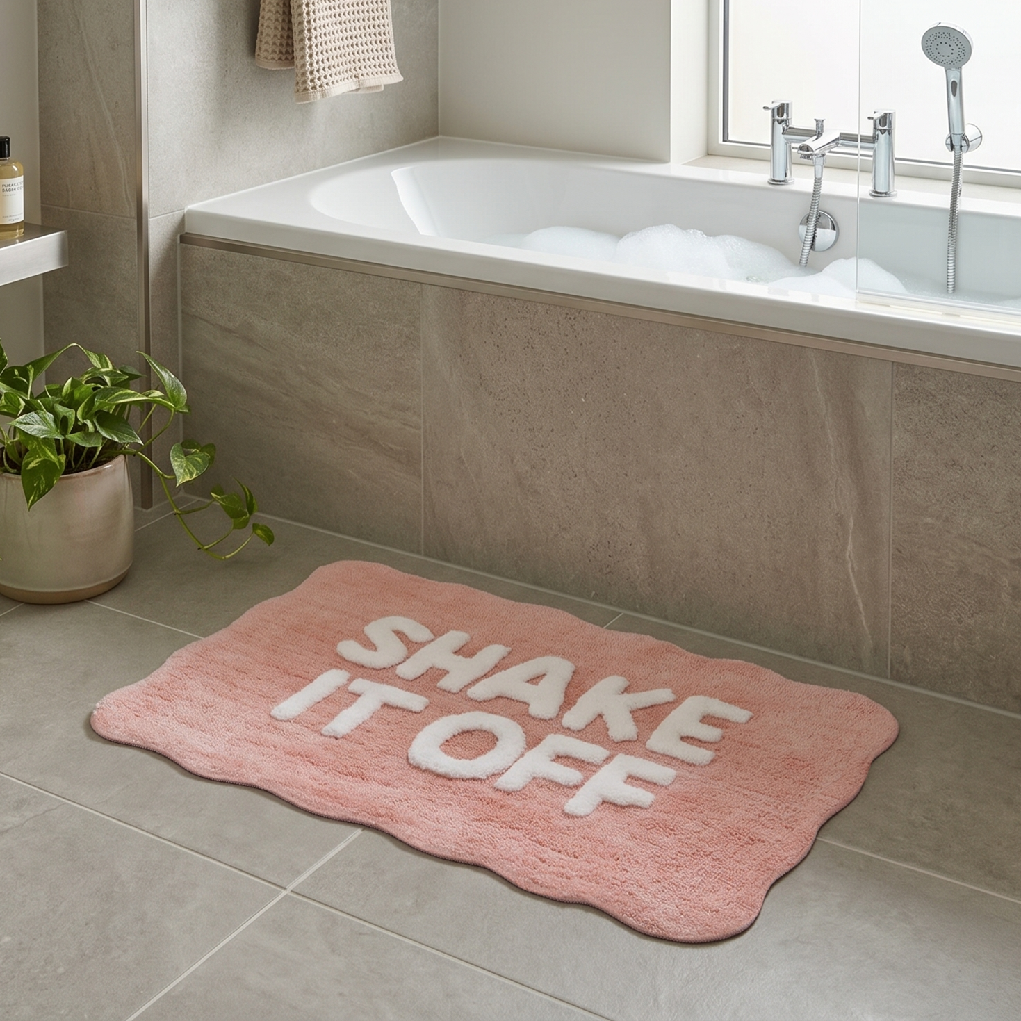 Shake It Off Scallop Bath Mat