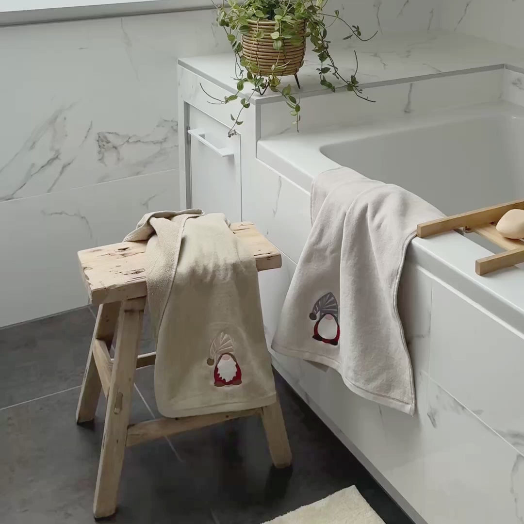 Gonk Christmas Hand Towel - 100% Cotton