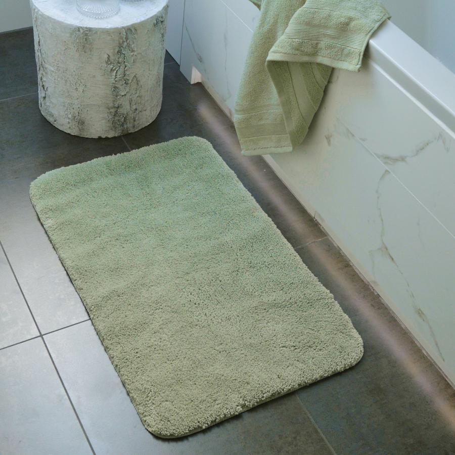 sage green non slip bath mat