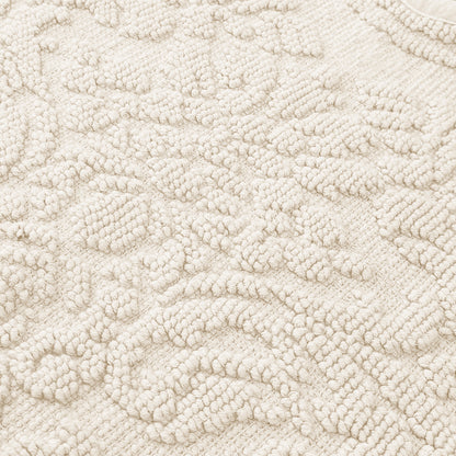 Gracie Jacquard Scalloped Bath Mat