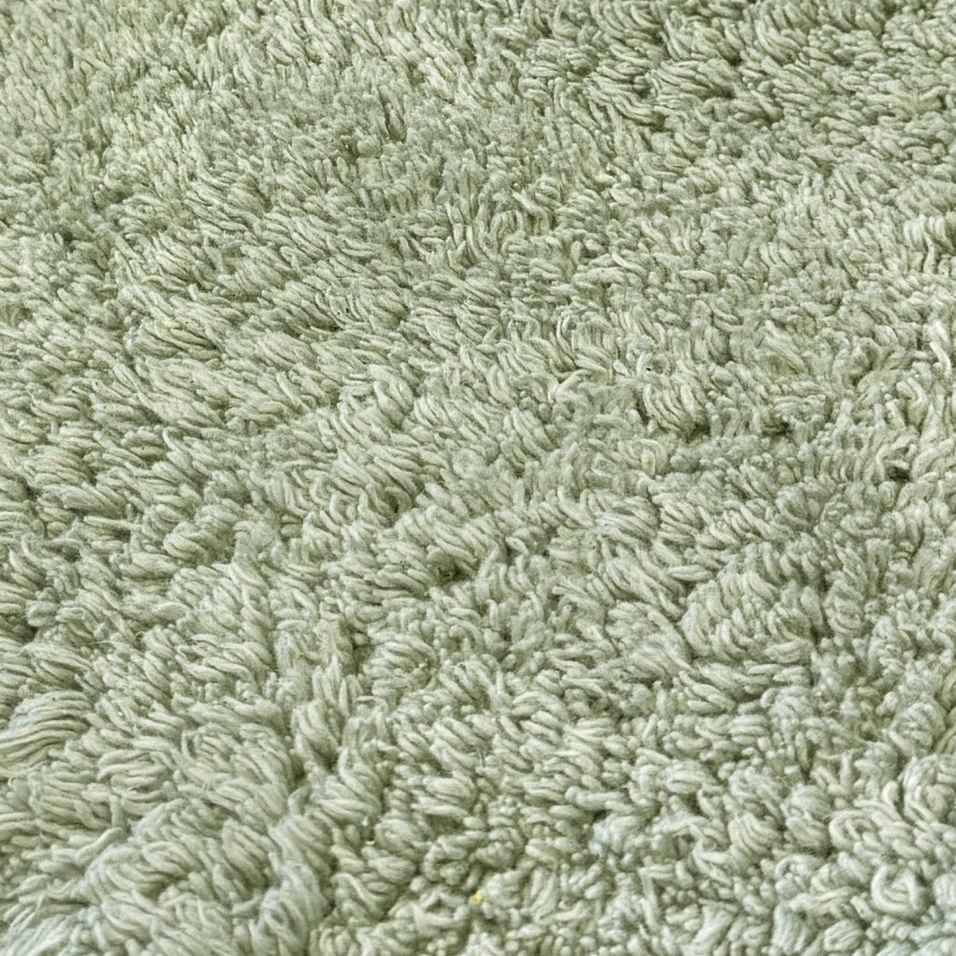 Sage green cotton bath mats set.