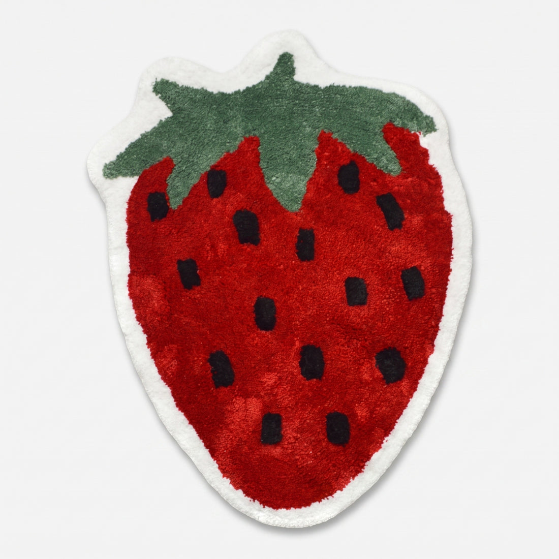 Red Strawberry Bath Mat