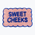 Statement bath mat, scalloped shape. Fun slogan mats for the bathroom.