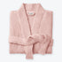 Blush pink spa waffle bathrobe, cosy lightweight bath dressing gown, soft and absorbent.
