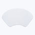 White curved bath mat made from 100% cotton, great for curved shower units.