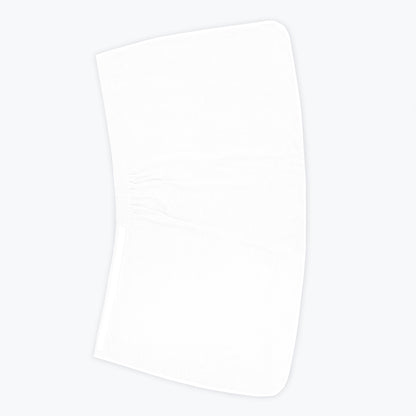 White bath towel shower wrap for ladies, made from cotton.