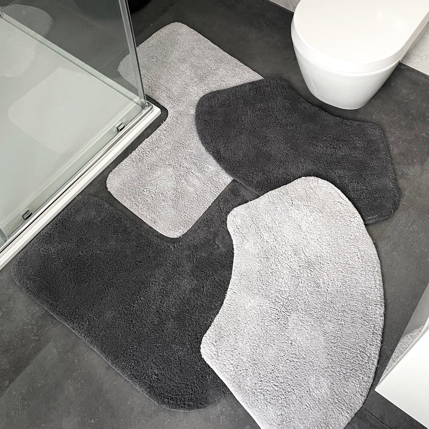 Shaped shower mats - curved and corner bathmats