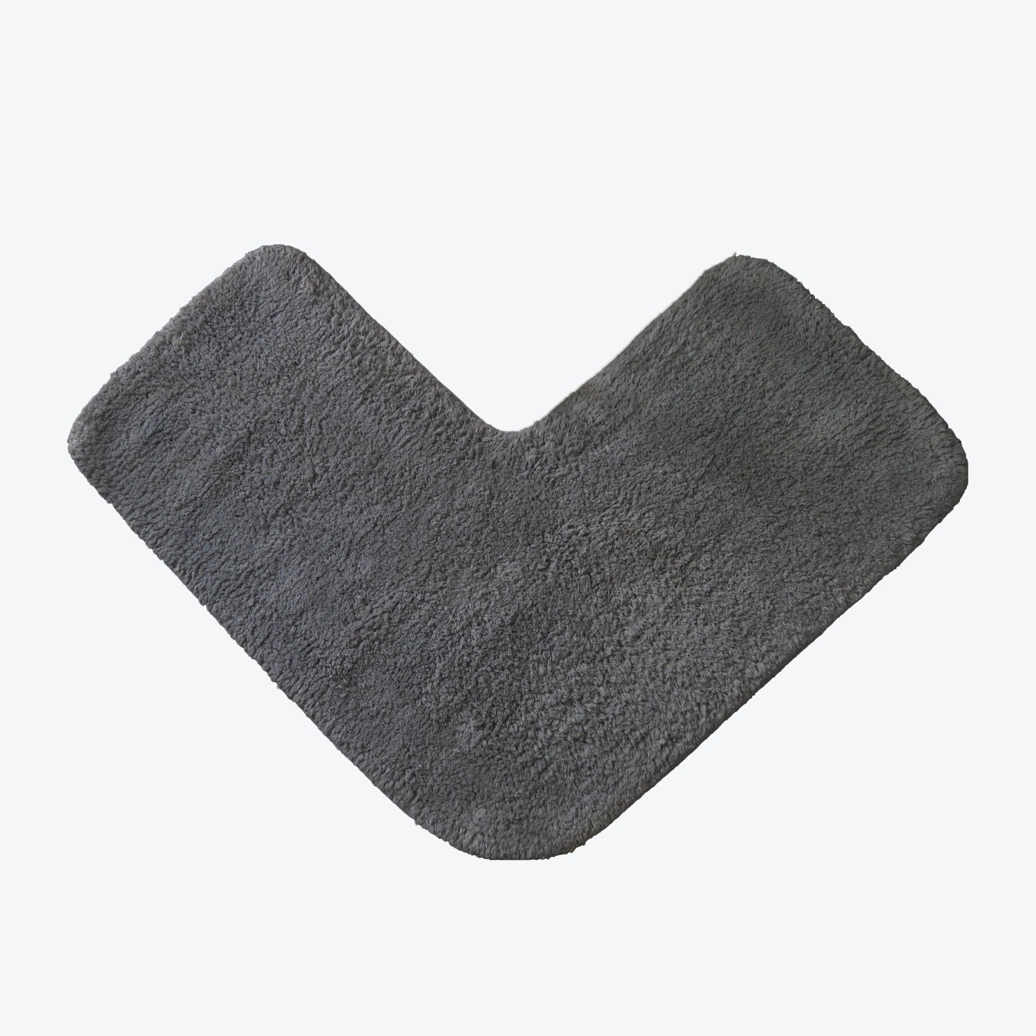 Charcoal Grey Corner Shower Mat